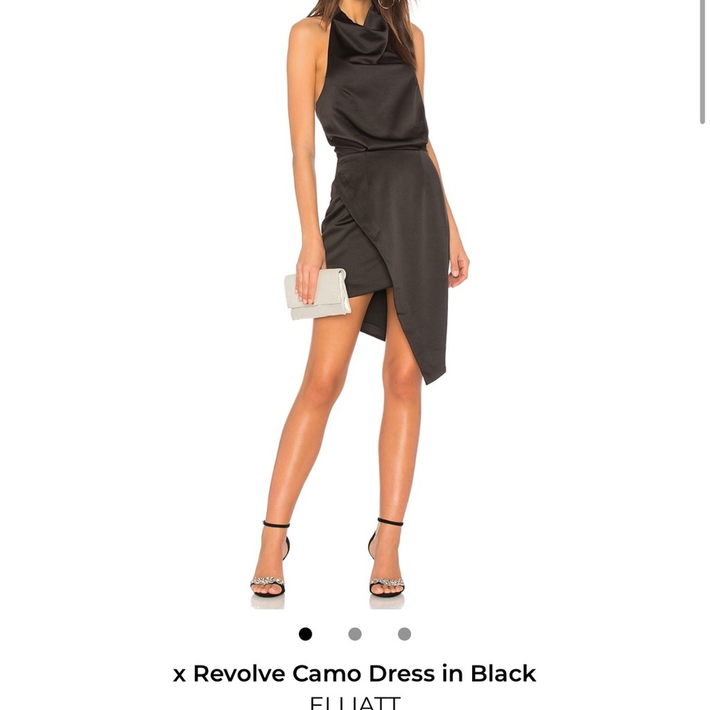Elliatt Asymmetrical Black Dress